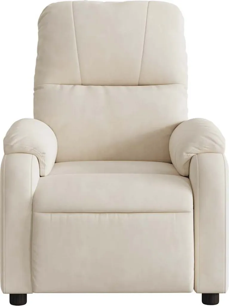Fauteuil de massage Beige Microfibre - Design ergonomique et relaxant - 7