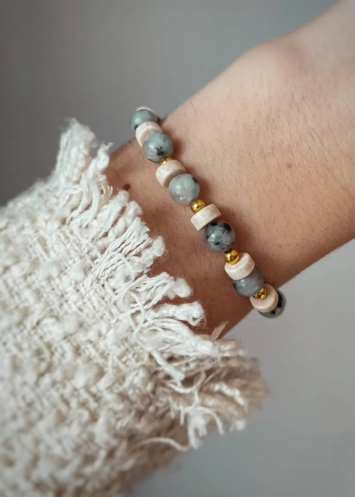 Bracelet jaspe et quartz - Soulagez votre stress avec les pierres naturelles