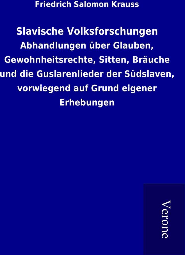 Slavische Volksforschungen