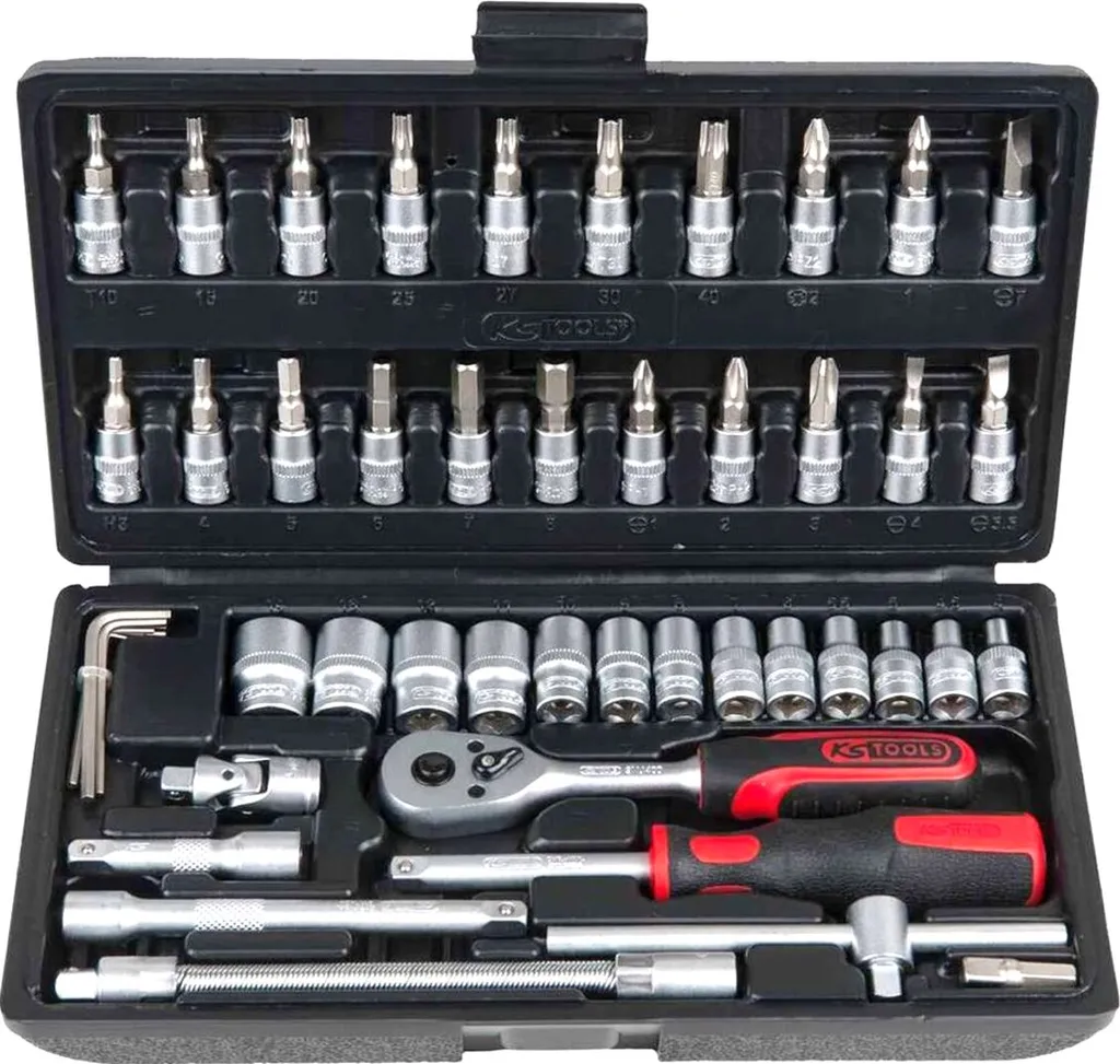 Finissez vos travaux difficiles avec le coffret cliquet KS Tools 1/4