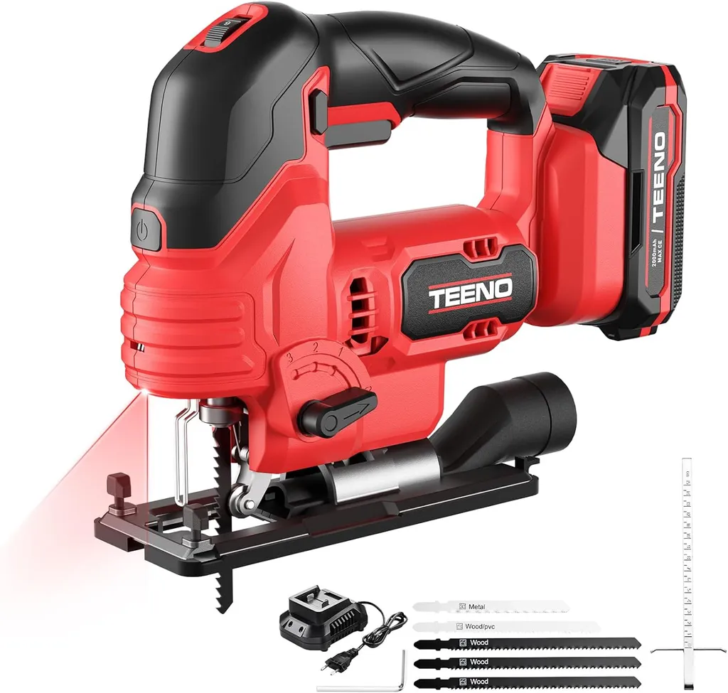 Scie Sauteuse 800-3000 SPM Performante avec Variateur et 5 Lames Offertes