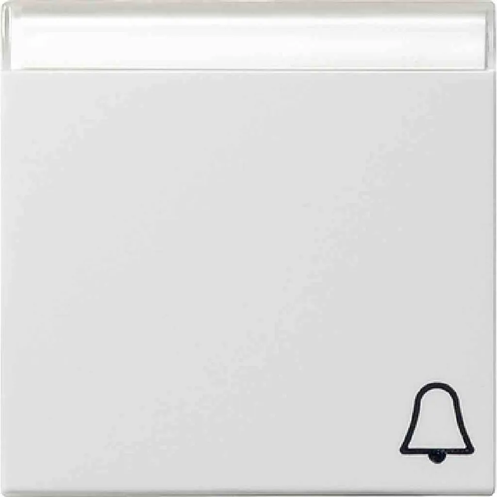 Plaque de Commande GIRA Système 55 pour Bouton-Poussoir Blanc Brillant