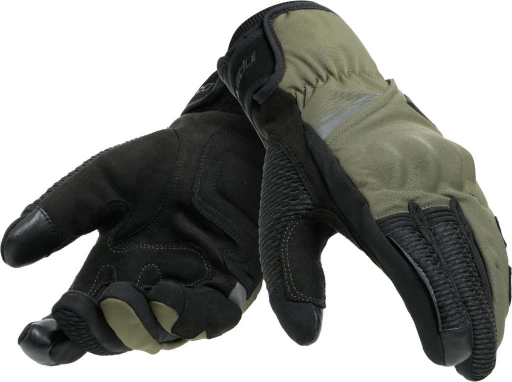 Gants de moto étanches Dainese Trento D-Dry textile pour homme en XS