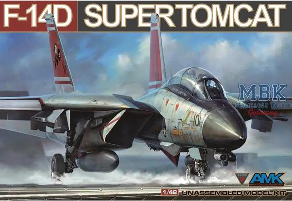 Maquette d'avion de chasse F-14D Super Tomcat AMK 88009 Échelle 1/48
