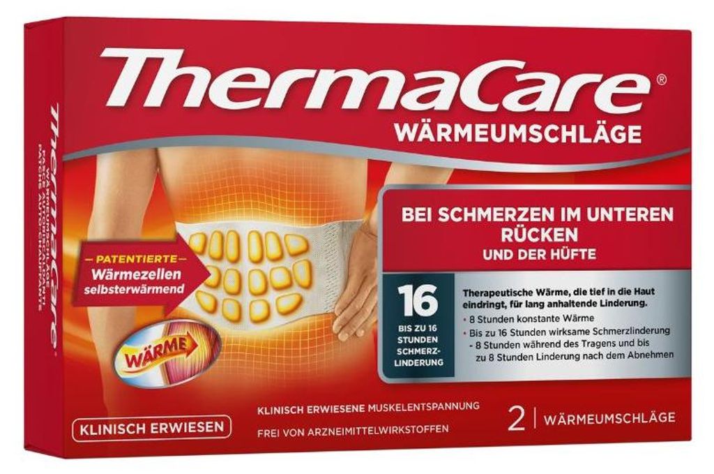 ThermaCare Wärmeumschläge Rücken, 2 St. Umschläge