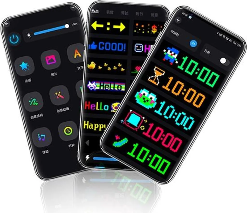 Lampada Per Occhi Colorata Per Auto - Schermo LED Flessibile Programmabile 16x64 Per Finestrini