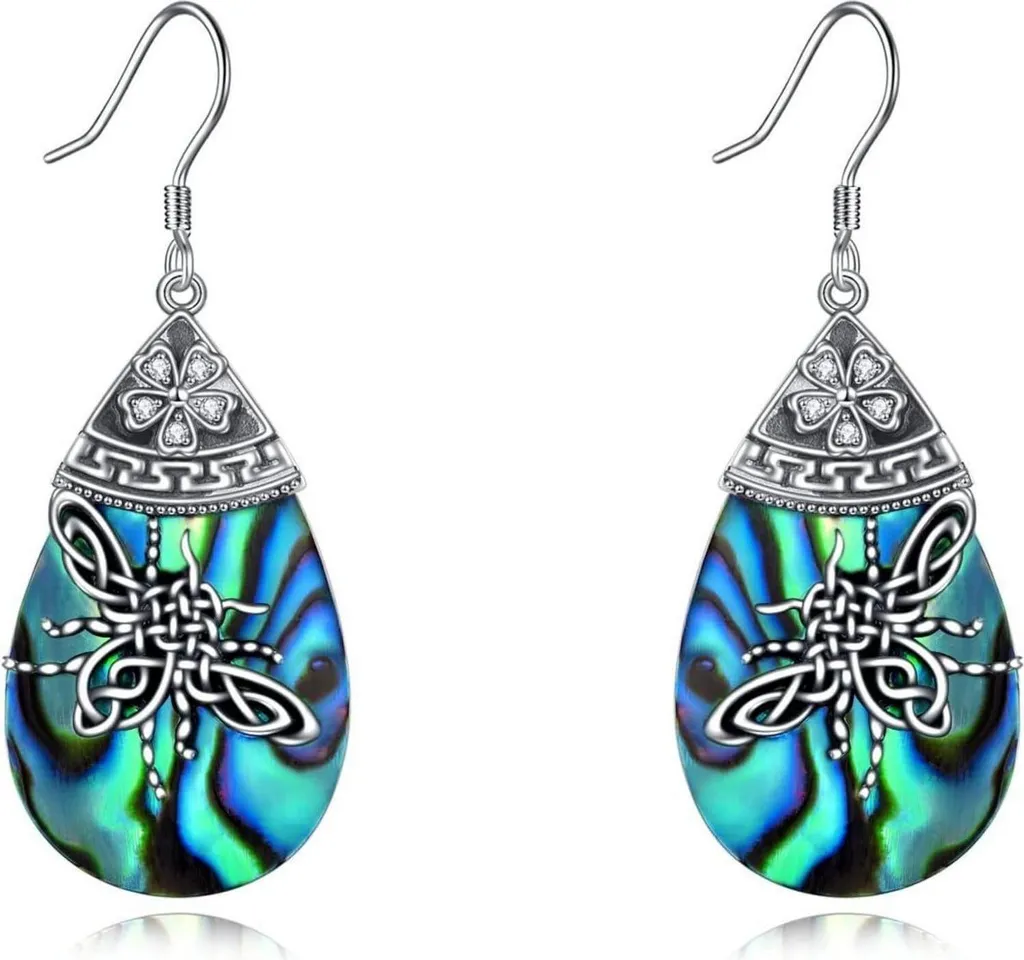 Orecchini Ape Argento 925 - Gioielli Celtici Pendenti fatti a Mano