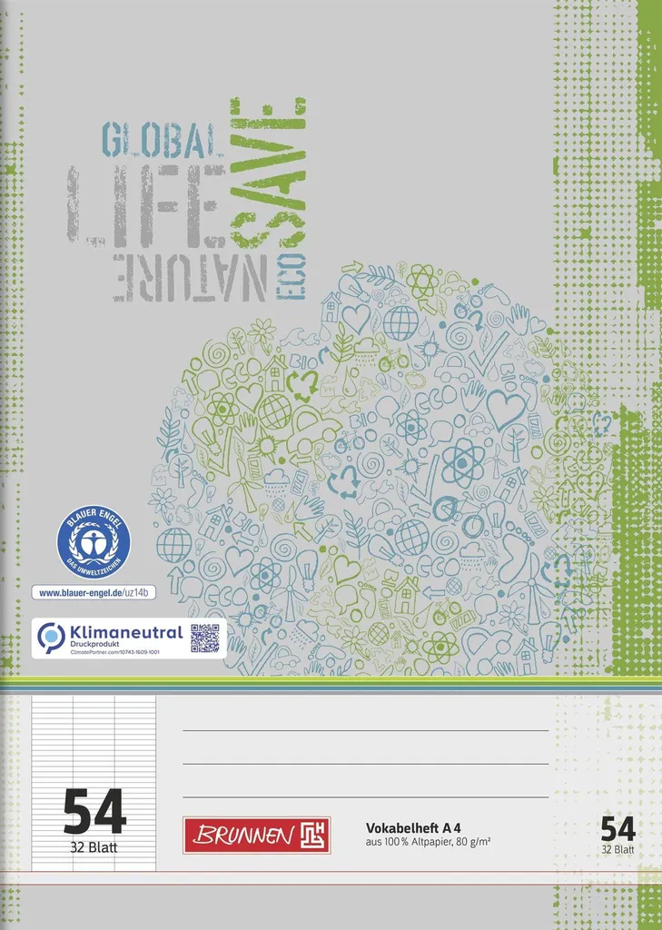 Cahier de Vocabulaire pour Apprendre l'Allemand ou l'Anglais A4