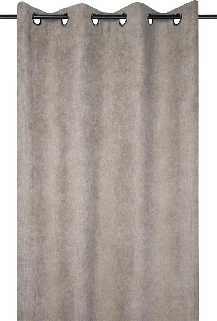 Rideau Antoine à oeillets : texture côtelée isolante et design chic
