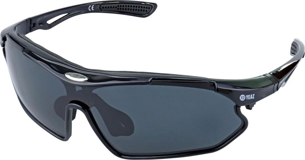 YEAZ Sport-Sonnenbrille schwarz/polarisiert SUNRAY