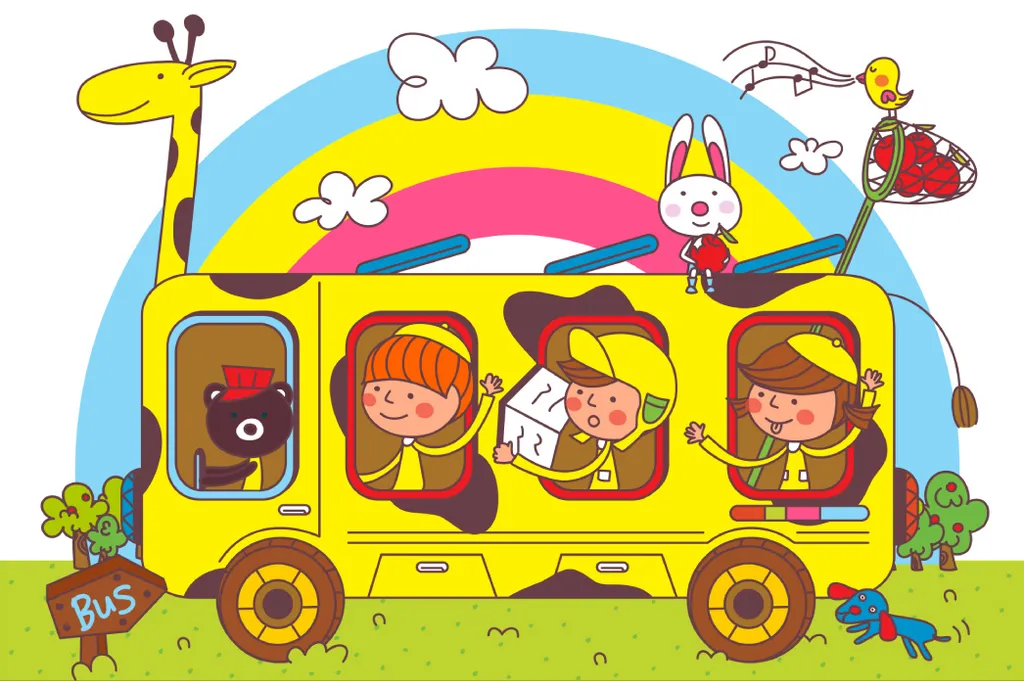Décorer une Chambre d'Enfant Facilement : Papier Peint Intissé Bus Animaux