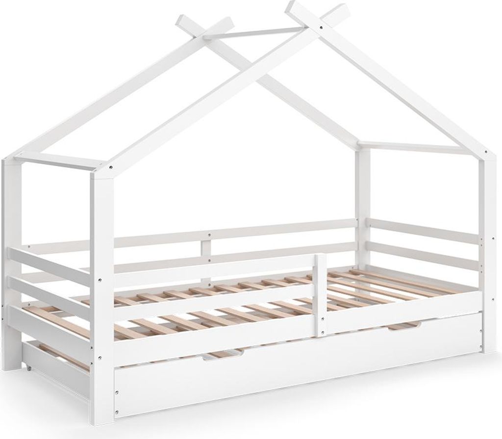 Letto montessori bambini Vitalispa Luni Bianco 200 x 90 cm Immagine del prodotto 