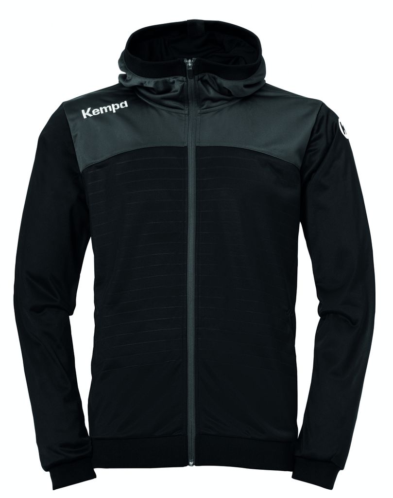 Kempa EMOTION 2.0 HOOD JACKET XXL schwarz/anthra