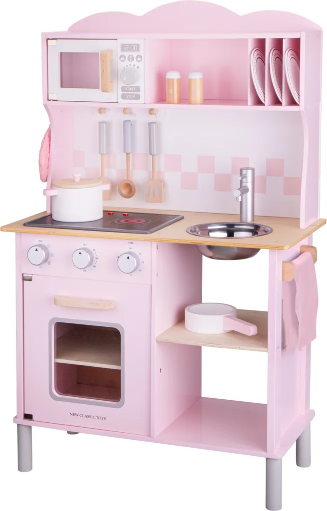 Cuisinière jouet électrique enfant coloris rose - Modèle Bon Appétit