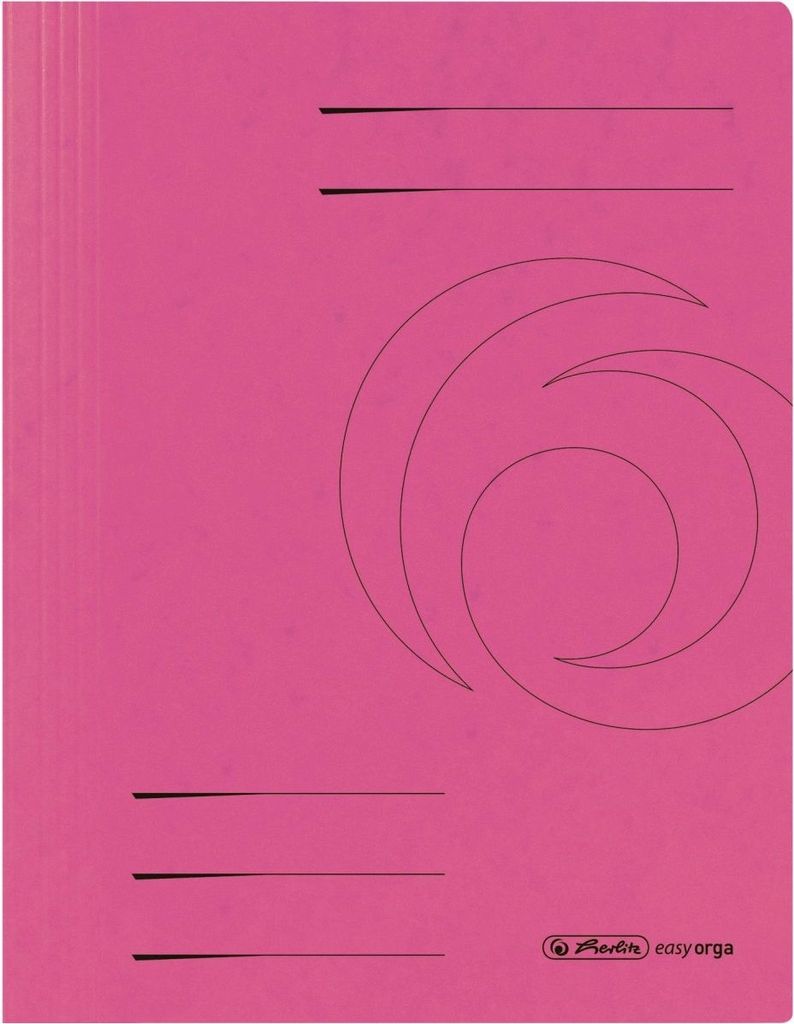 herlitz Schnellhefter - DIN A4 - Quality-Karton - fuchsia - 25 Stück