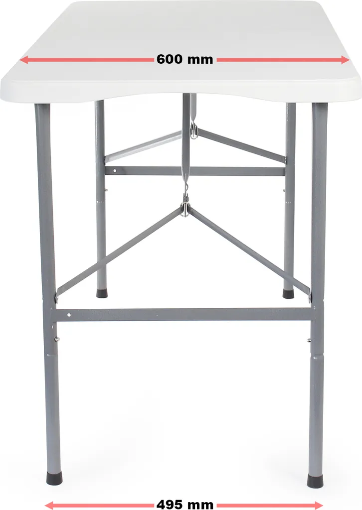 Table pliable légère 122cm : la solution gain de place pour vos fêtes - 3