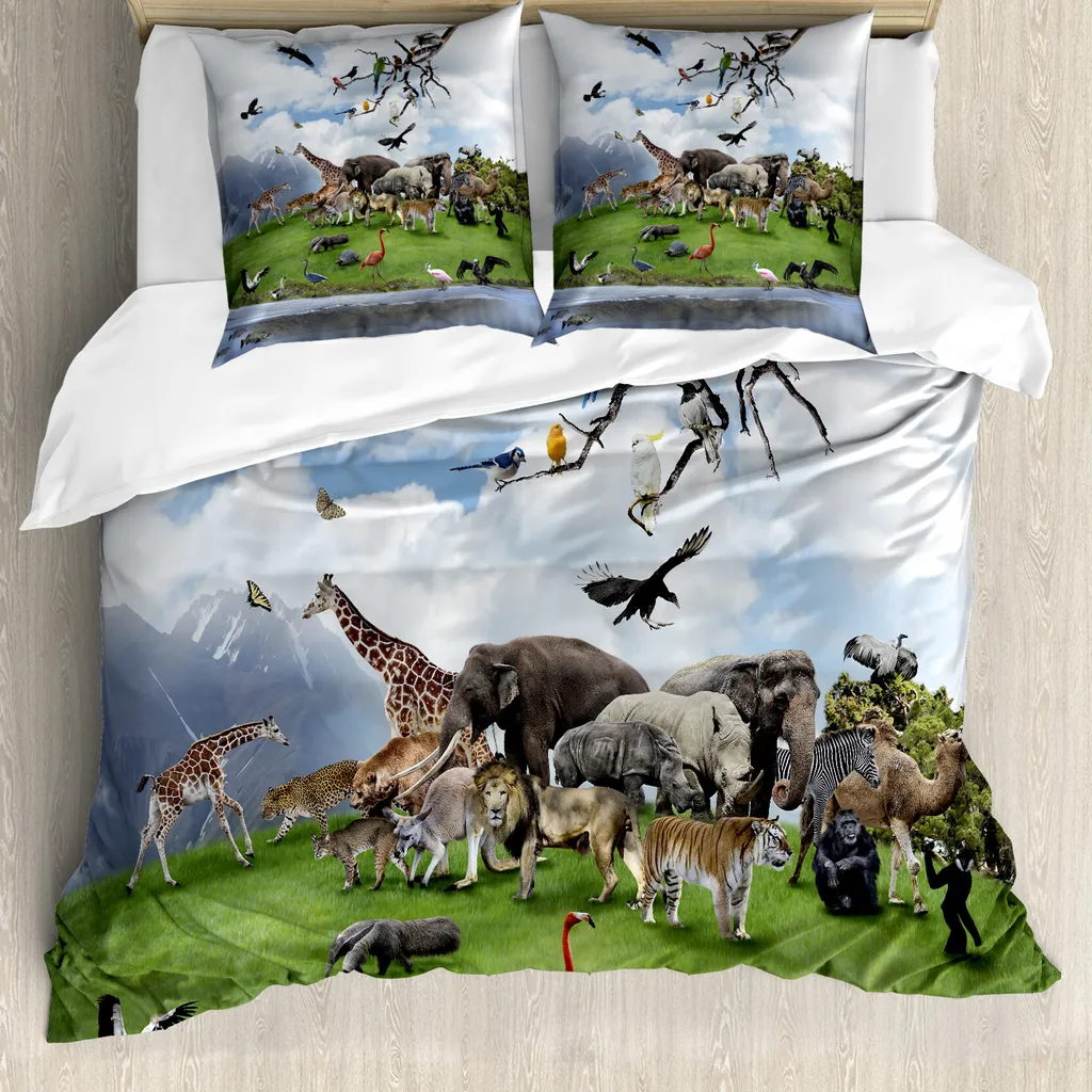 Copripiumino Matrimoniale Jungle ABAKUHAUS: Stampa 3D e Microfibra