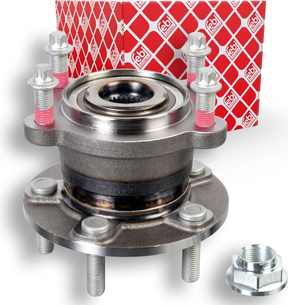 FEBI BILSTEIN Radlagersatz Hinten Links für FORD Kuga Mk2 (DM2) Schrägkugellager 81mm 174883