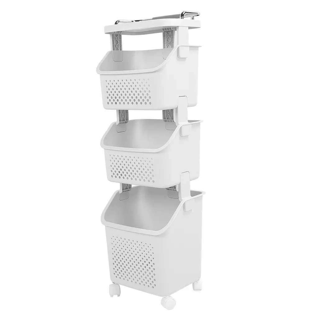 Panier à linge grande capacité 80L amovible avec cadre pliable en aluminium