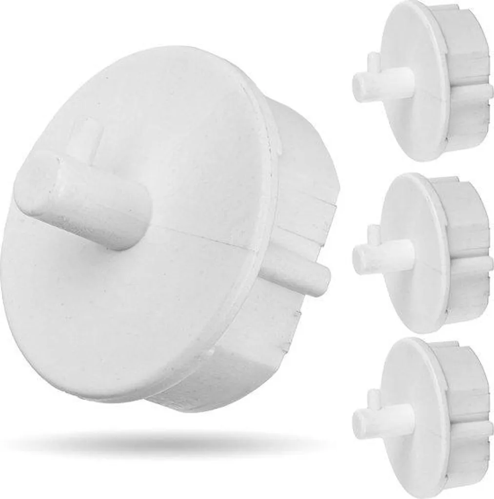 Protection de Prise Schuko Hermétique en ABS Blanc - Pack de 4 Pièces Pro