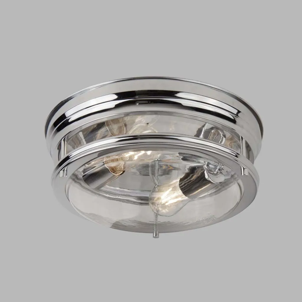 Plafonnier Design EDINBURGH Chrome 35 cm pour Rénovation Intérieure - 2