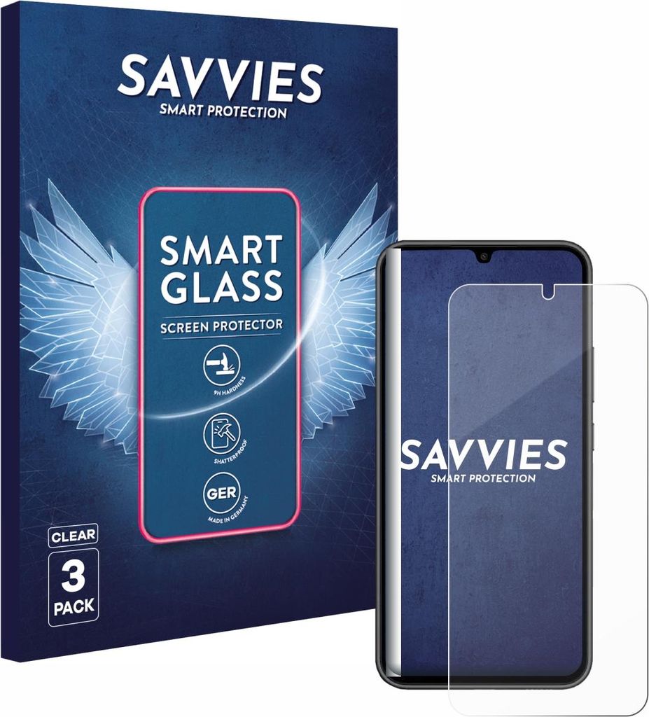 3x Savvies Schutzglas Folie für Samsung Galaxy A34 5G 9H Panzer Schutzfolie Glas Displayschutz klar transparent