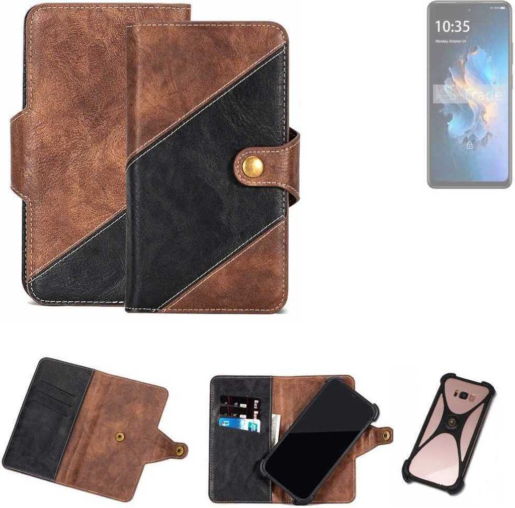 K-S-Trade Handyhülle Schutzhülle Bookstyle Case kompatibel mit FreeYond M5 5G Klapphülle Cover Hülle Schutztasche 1x