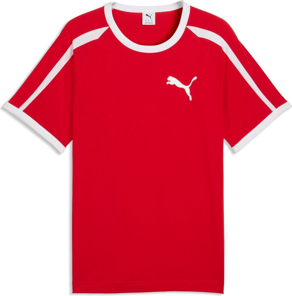 Puma T7 Big Cat Ringer Tee - For All Time Red, Größe:L