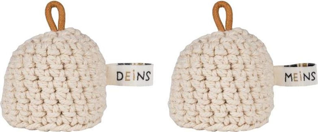 Eierwärmer 2er Set "Meins/Deins" Produktbild 