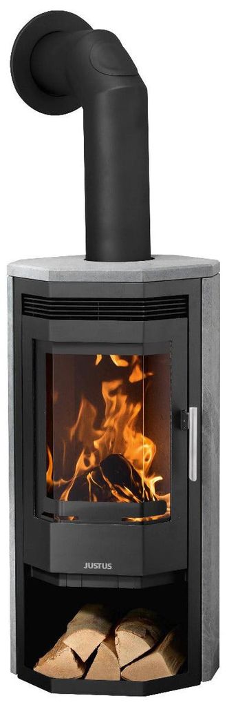 Justus | Kaminofen | Usedom 5 | 5,5 kW | Stahl Schwarz, Produktbild 