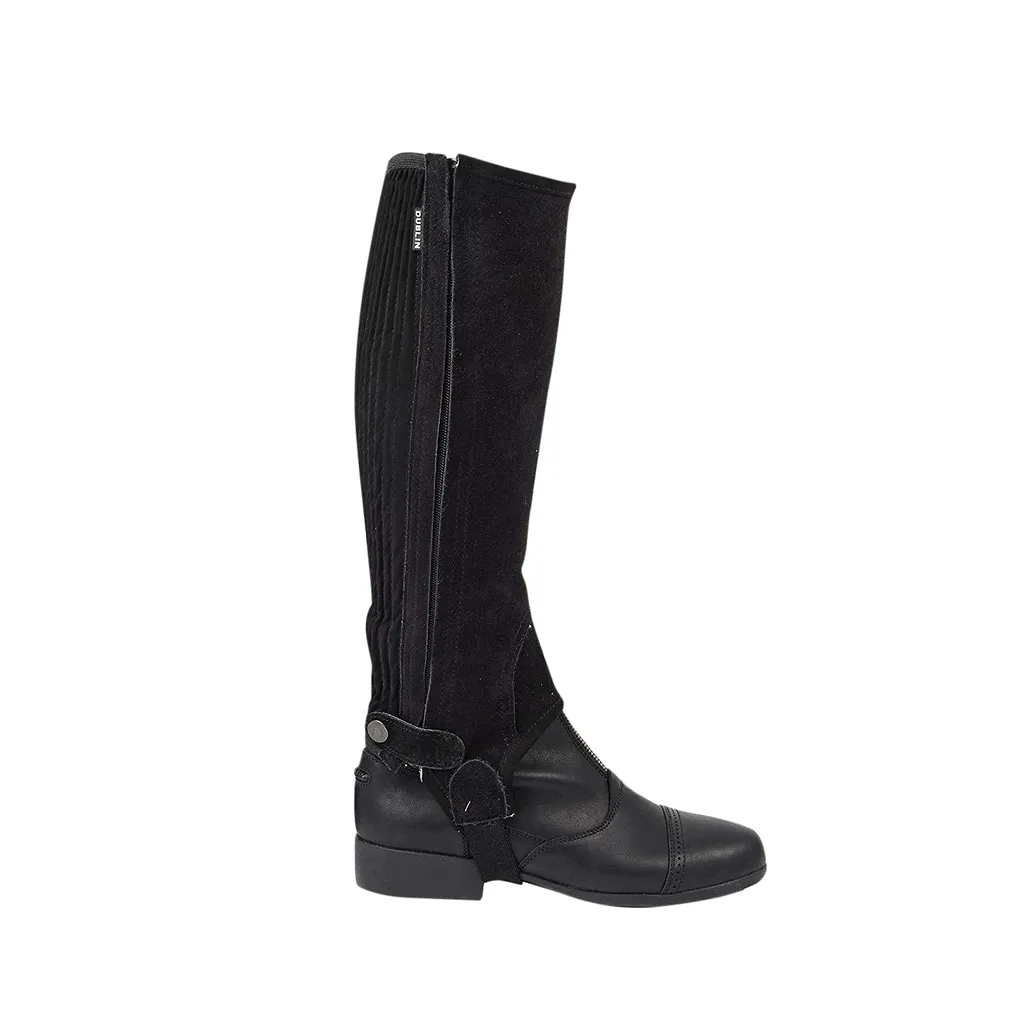 Chaps d'Équitation WB993 Taille S Noires - Idéal pour le Travail Quotidien