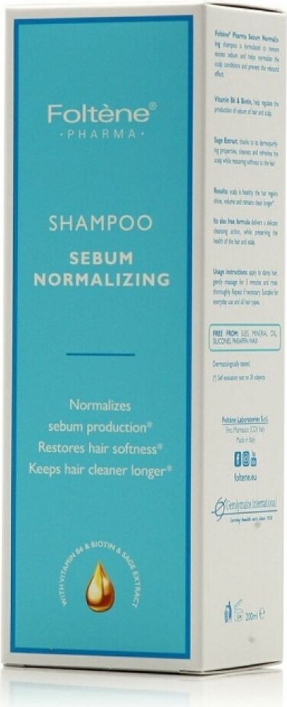 FOLTENE PHARMA Sebum Normalizing Shampoo 200 ml