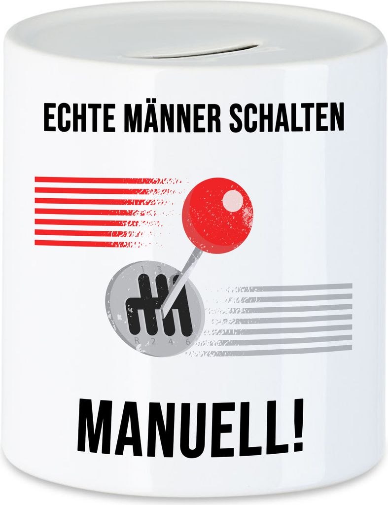 Echte Männer Fahren Manuell Spardose Schaltung Autonarr Autofreak Geschenkidee