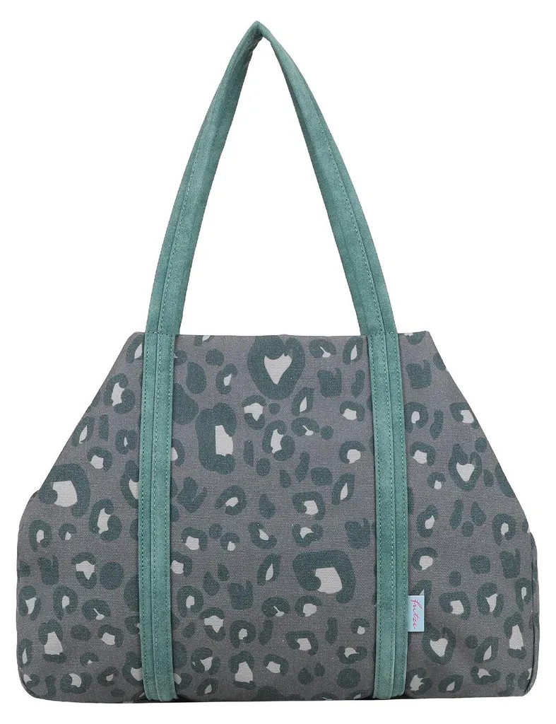 Sac shopper spacieux et stylé en toile vert jungle pour toutes vos affaires