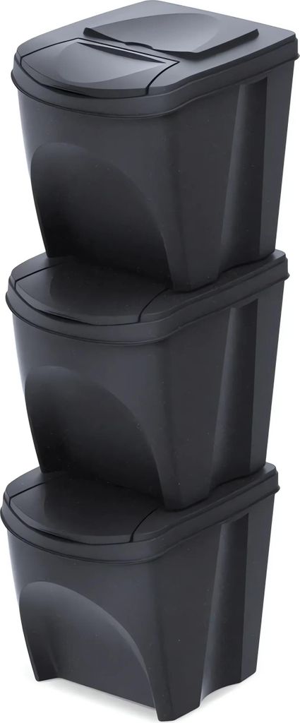 Sada odpadkových košov SORTIBOX Eco Wood triedič odpadu Obrázok produktu 