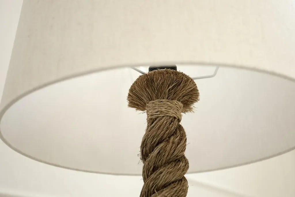 Lampadaire Corde Marine Designer - Lampe de Salon Style Studio Naturel
