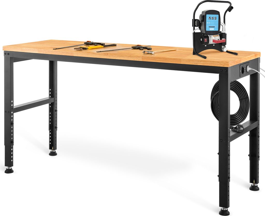 SucceBuy Banco da lavoro 135 x 46 x 97 cm, regolabile in Immagine del prodotto 