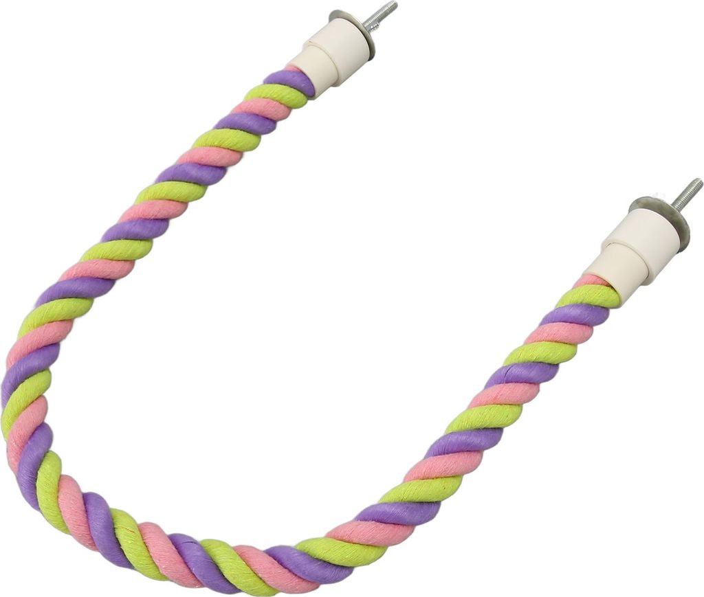 Vogel Seil Barsch Spaß bunte Schaukel klettern Baumwolle Seil Vogel Spielzeug für Sittiche Nymphensittiche Papageien Lovebirds Wellensittiche 60c...