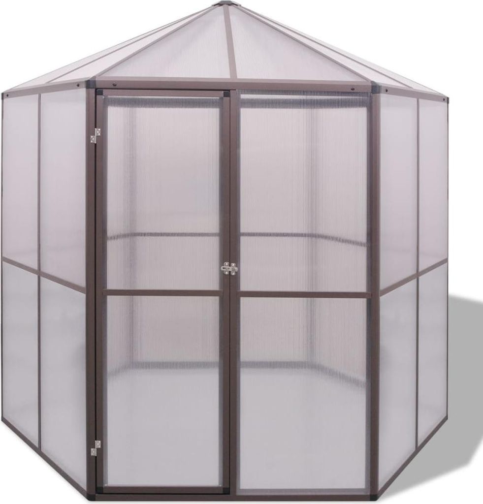 vidaXL Skleník hliníkový 240 × 211 × 232 cm Obrázok produktu 