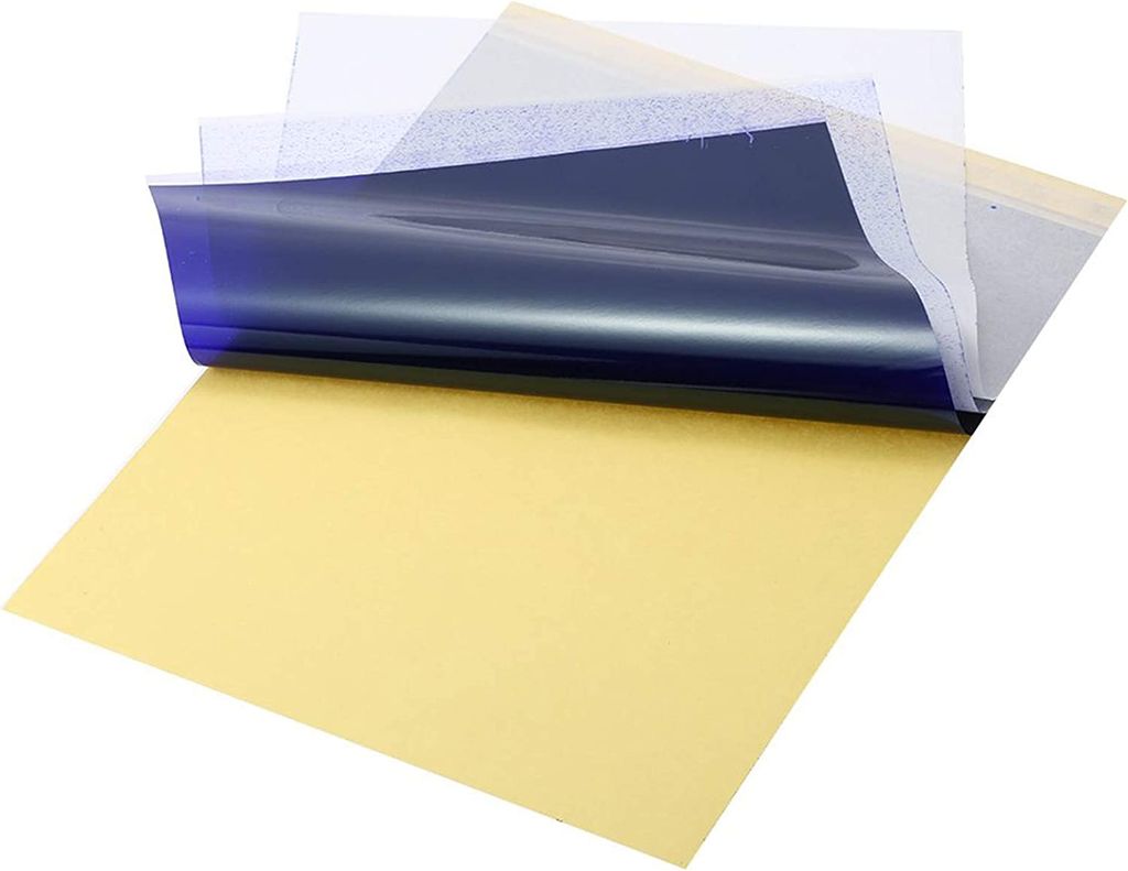 100 Blatt Tattoo Transferpapier A4 - 4-lagig Für Scharfe Schablonen