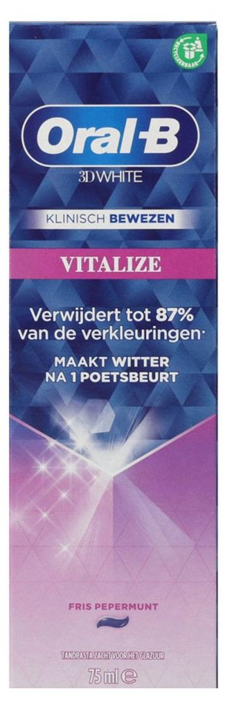 Dentifricio Oral B 3D White Vitalize (75 ml) Immagine del prodotto 