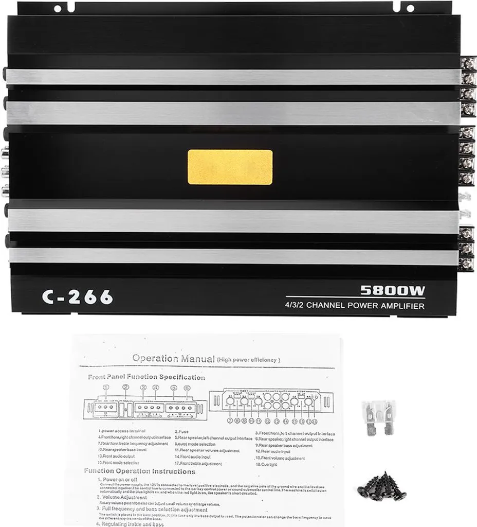 Améliorez le Son de votre Camion avec cet Ampli Stéréo 12V 5800W