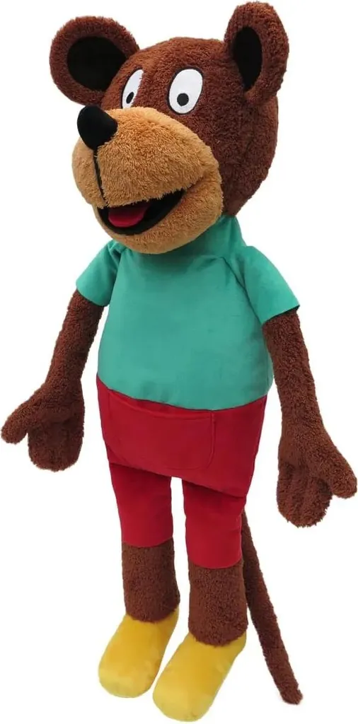 Singe Pepa Marionnette 70 cm en Velours Souple pour Spectacle