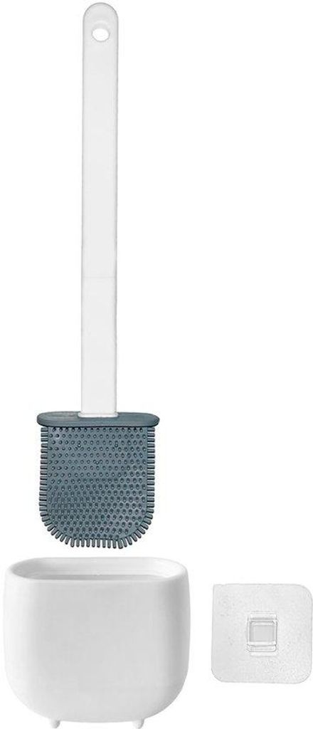 Toiletborstel aus TPR und Thermoplastik, weiß