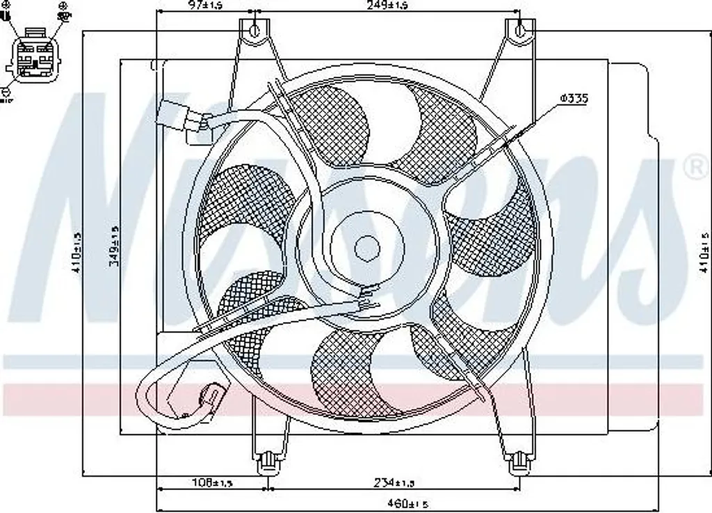 Évitez la Surchauffe : Ventilateur Radiateur Nissens 85344 pour Picanto