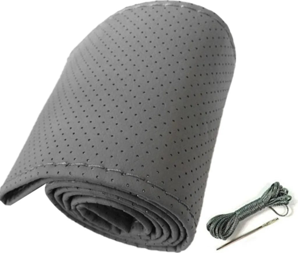 Coprivolante High-Tech Microfibra Perforata Grigia 38 cm Auto
