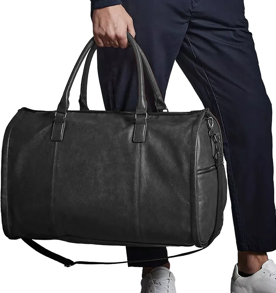 Petit bagage cabine cuir noir BC5690 : Voyagez léger sans compromis - 3