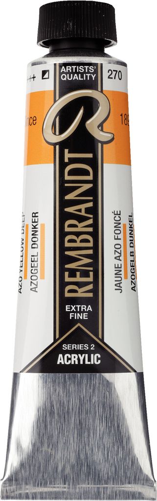Rembrandt Acrylfarbe Tube 40 ml Azogelb Dunkel 270