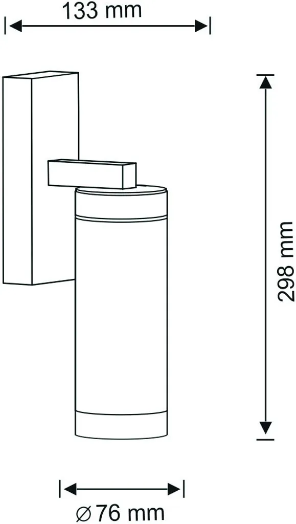 Éclairage de Façade Maison avec Applique SPECTRA 312334 Design E27 Noir