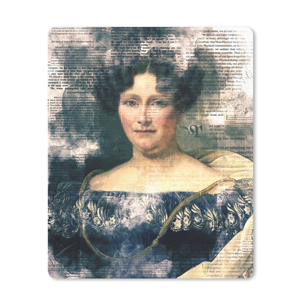 MuchoWow Mauspad Mousepad Johanna Henriette Engelen - Dubois Drahonet - Collage 30x40 cm - Mousepads - Maus Mat - Pad - Mausunterlage - Mausmatten
